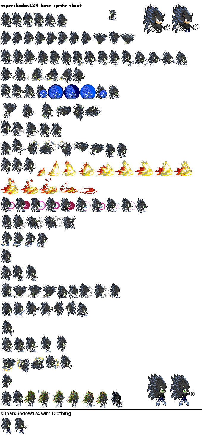 Dark Hyper Sonic sprites (UPDATED) by multiadventures984 on DeviantArt