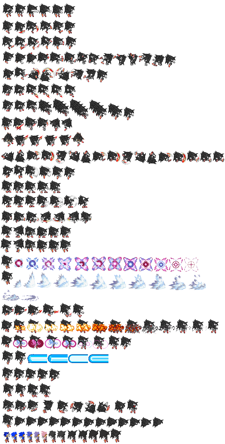 Dark Sonic 8 sprites by multiadventures984 on DeviantArt