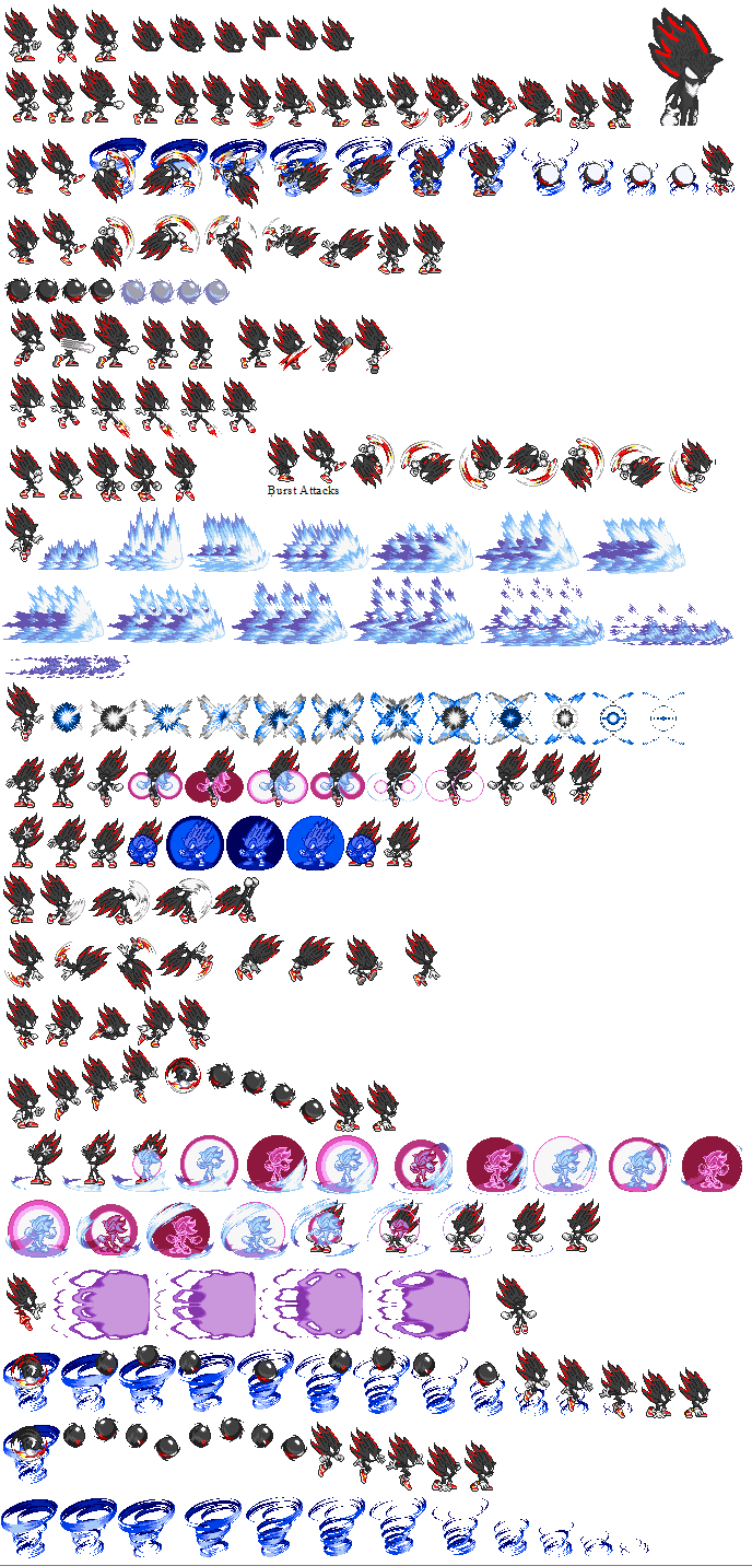 Semi Super Mecha Sonic Sprites by sonicmechaomega999 on DeviantArt