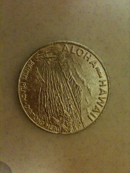 Opposite side of the old coin