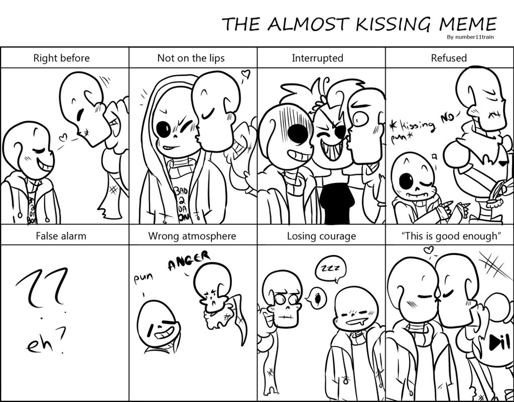 Almost Kissing Meme With Sans And Papyrus By Zezzie Bub On Deviantart Almost Kissing Meme With Sans And Papyrus By Zezzie Bub On Deviantart