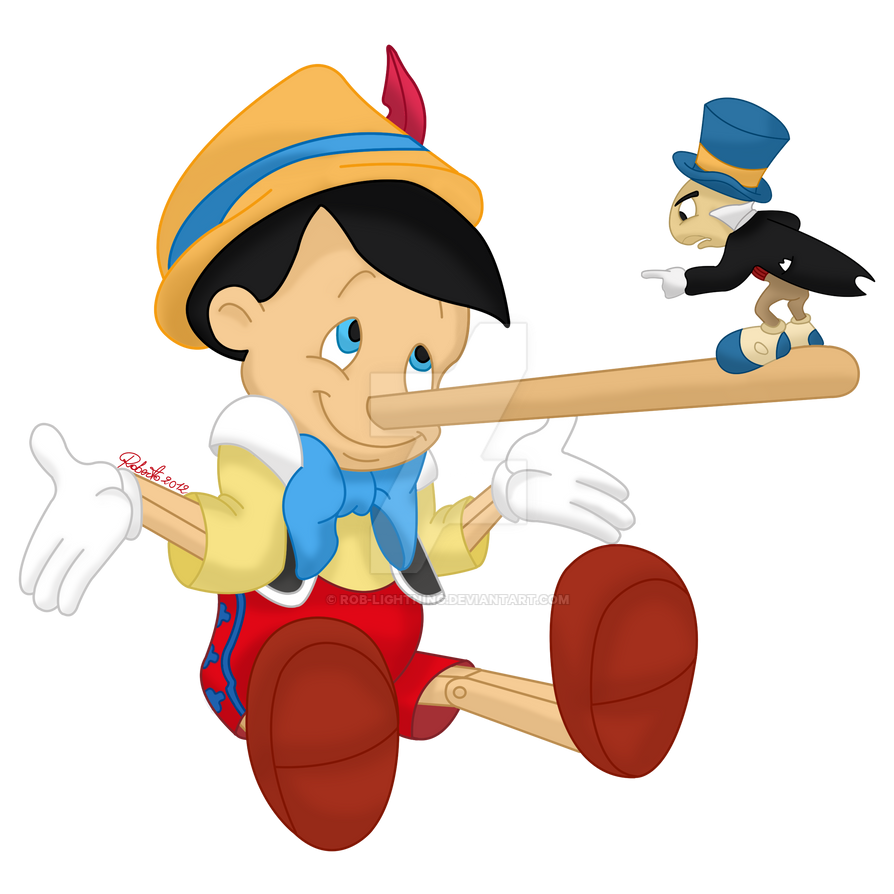 Pinocchio and Jiminy Cricket - colored by Rob-lightning on DeviantArt.