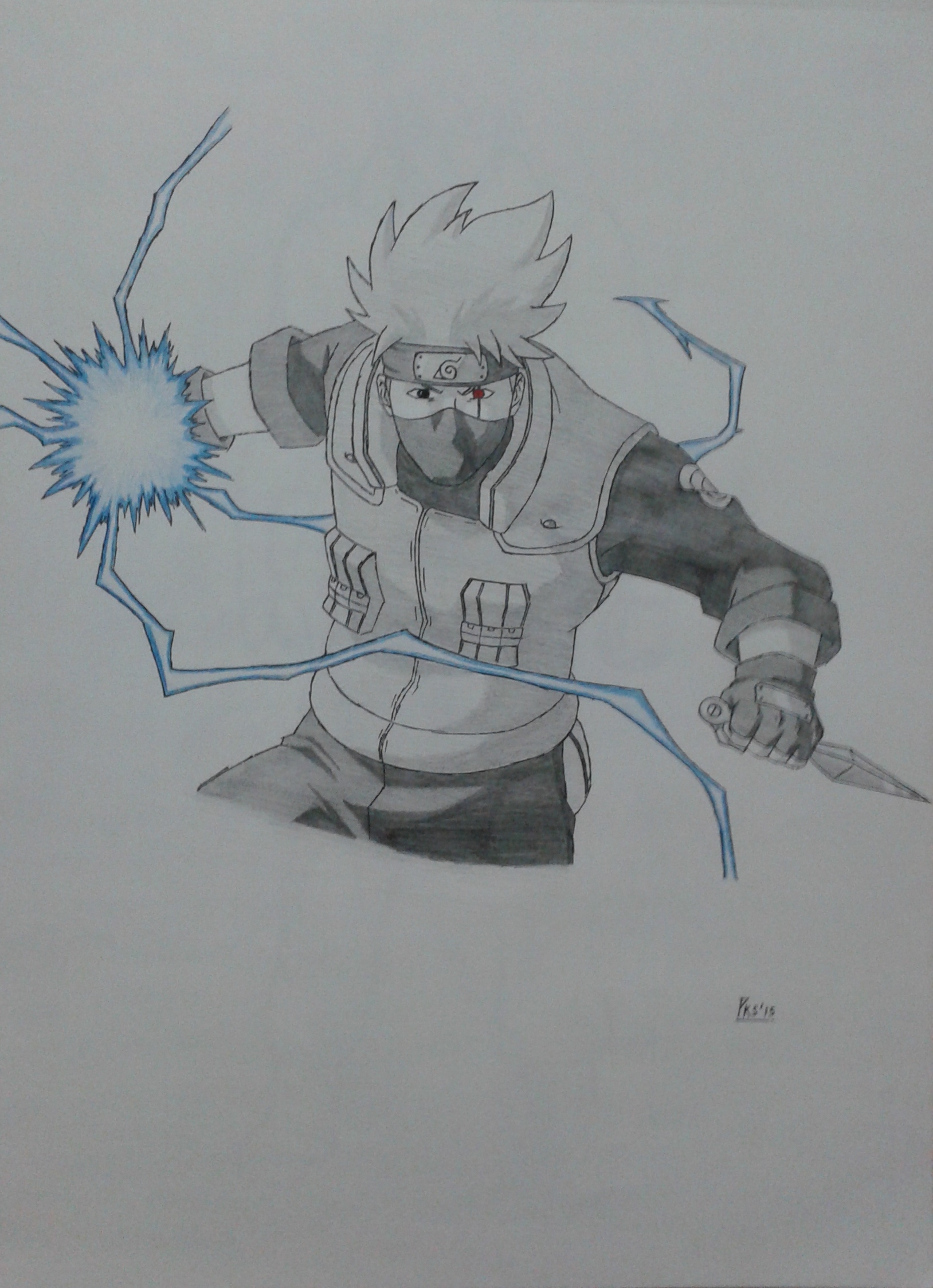 Kakashi Chidori Sketch by pradeepsethi1999 on DeviantArt. 