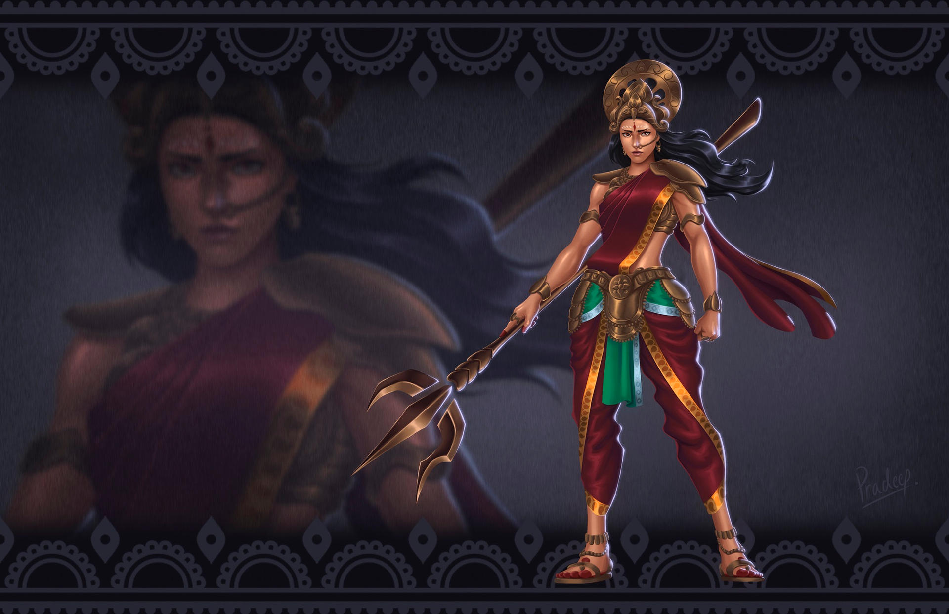 Durga concept art by pradeepsethi1999 on DeviantArt