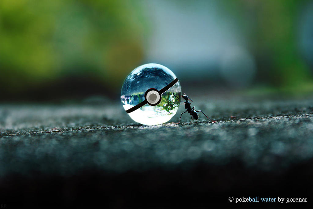 pokeball water by gorenarr on DeviantArt