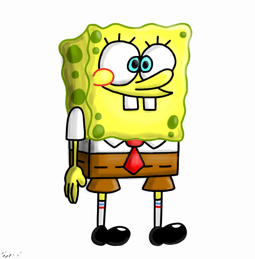 Spongebob and Inverted Color character by sogrepcorpus on DeviantArt