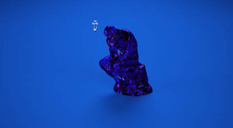 The Thinker 3D Render