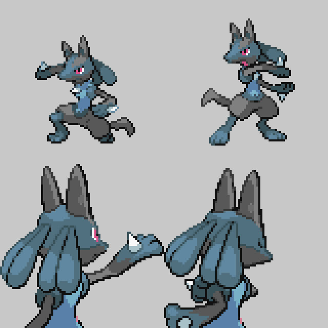 Pixilart - Redesigned Lucario Shiny by ExpectoC