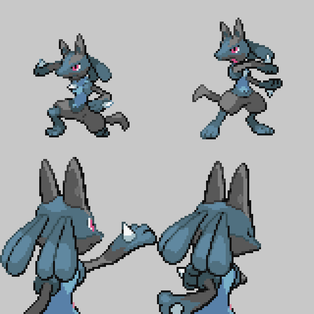 Lucario shiny gen 4 pokemon sinnoh