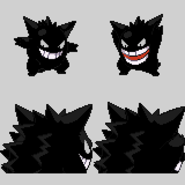 Shiny Gengar PxG Version by Preedo on DeviantArt