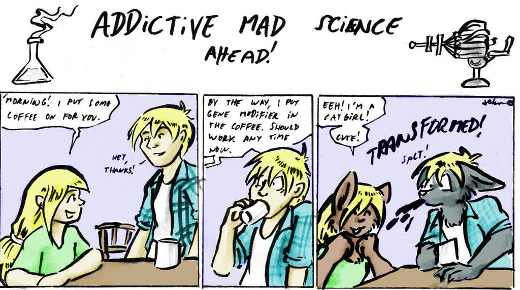 SCIENCE ADDICTION by Cervelet COLORED by LightningFoxBSOL on DeviantArt