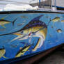 Mural on boat.