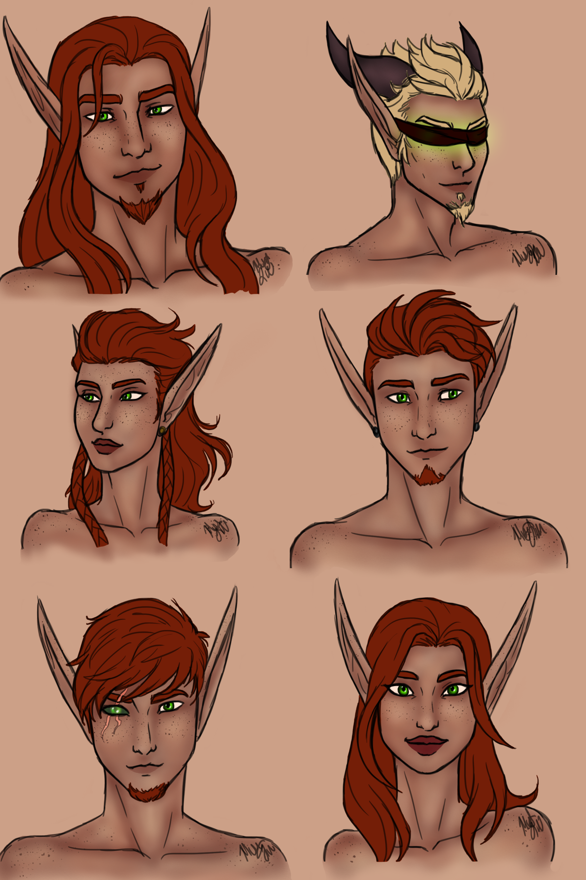 Bloodthorn Family - Coloured