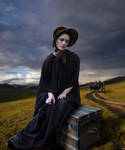 Waiting For The Stagecoach by Lora-Vysotskaya