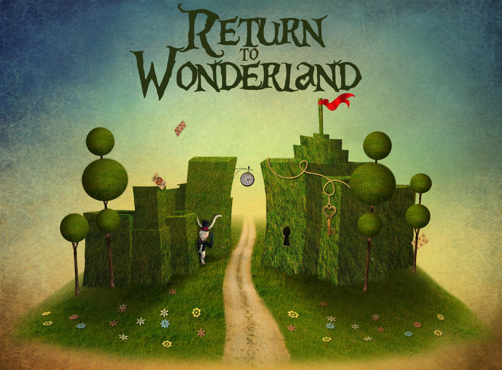 Return to Wonderland. Poster. by Lora-Vysotskaya