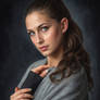 Portrait of a woman in gray