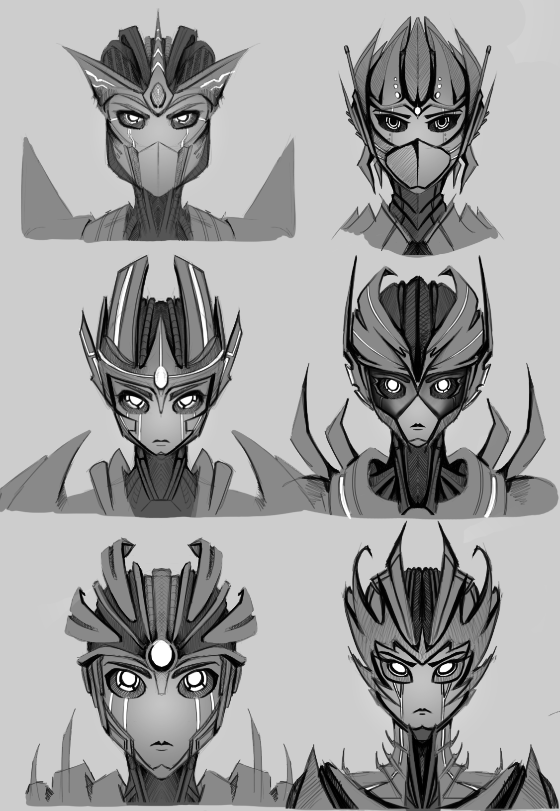 Transformers OC headshots