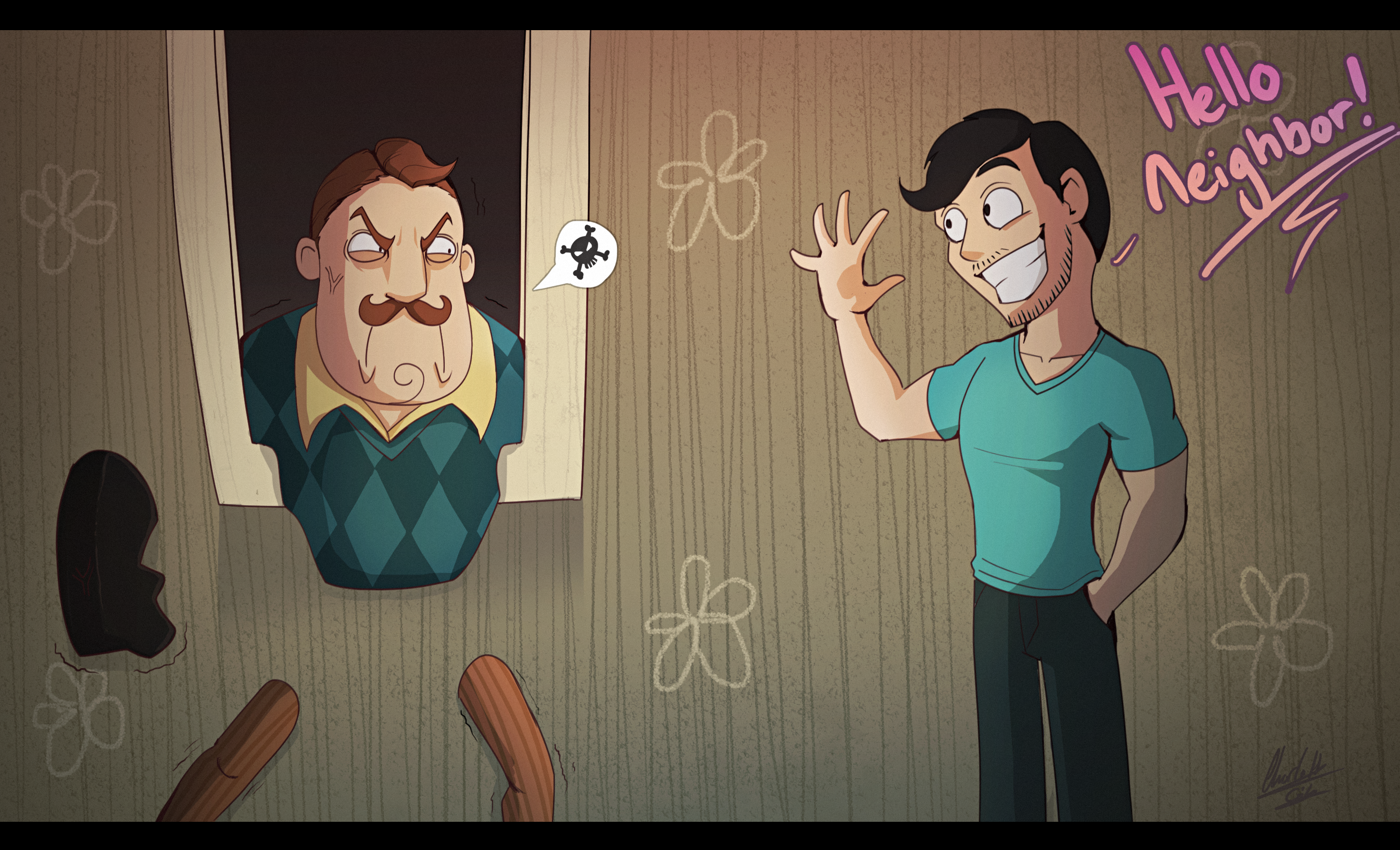 Hello Neighbor By Bluestripedrenulian On Deviantart Hello Neighbor By Bluestripedrenulian On Deviantart