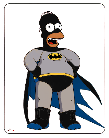 Homer Simpson as Batman by Striking-Back on DeviantArt