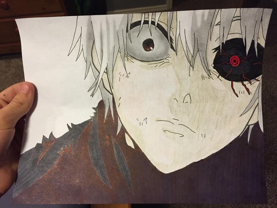 My Drawing Of Ken Kaneki From Tokyo Ghoul By Nethanielshade On Deviantart My Drawing Of Ken Kaneki From Tokyo Ghoul By Nethanielshade On Deviantart