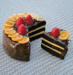 Choco Orange-berry Cake