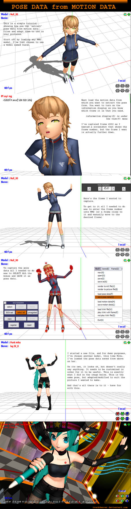 Mmd Tutorial MMD Extract Pose data from Motion data Tutorial by Trackdancer on ...