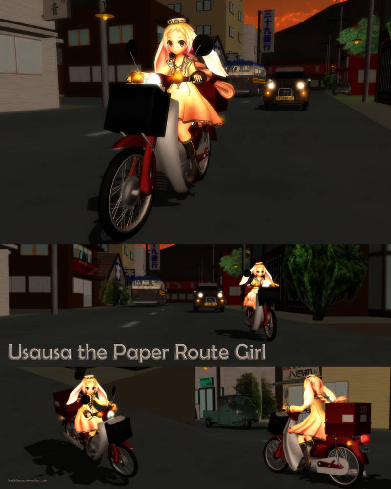 MMD The Paper Route Girl by Trackdancer on DeviantArt