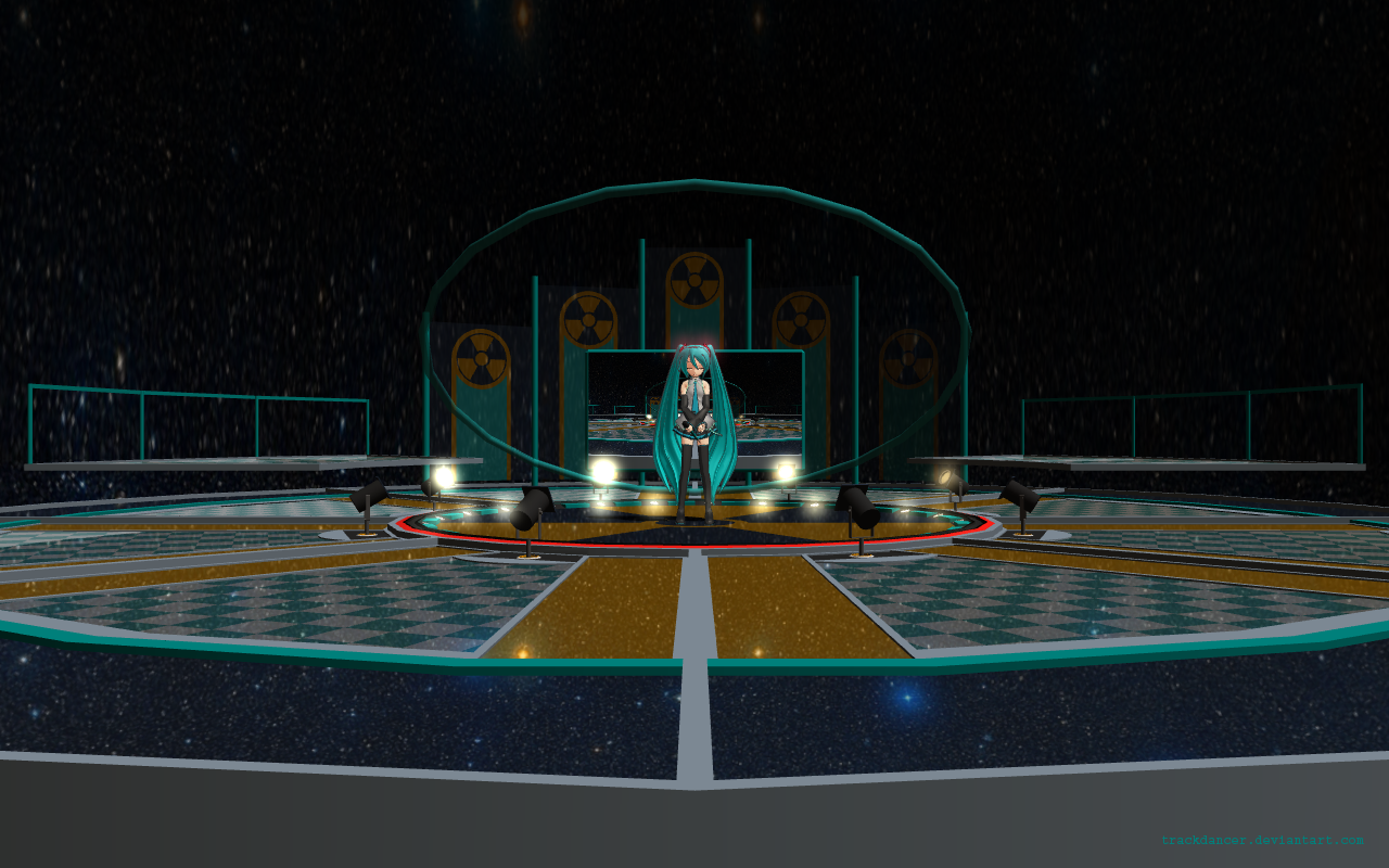 MMD Miku performing Northern Cross