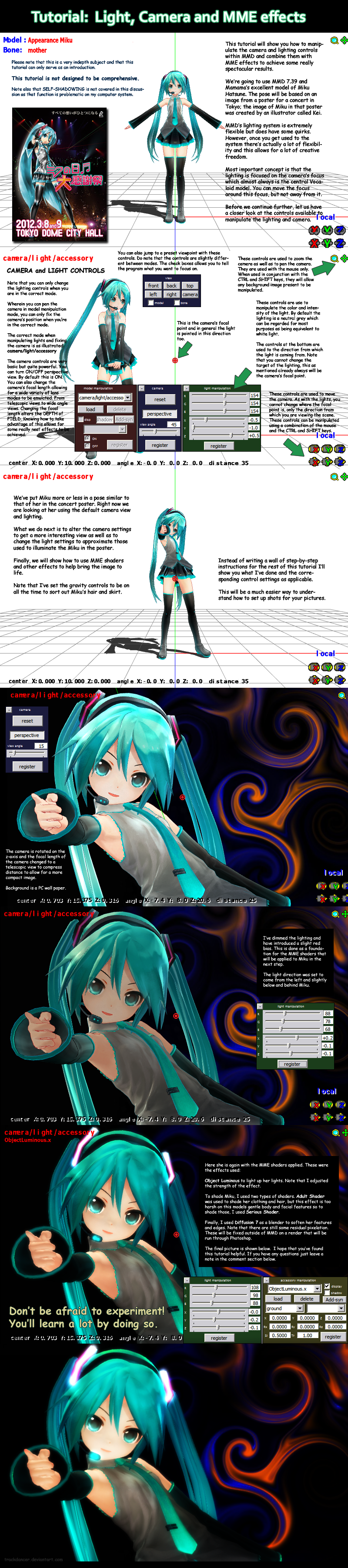 Mmd Tutorial Light Camera And Mme Effects By Trackdancer On Deviantart