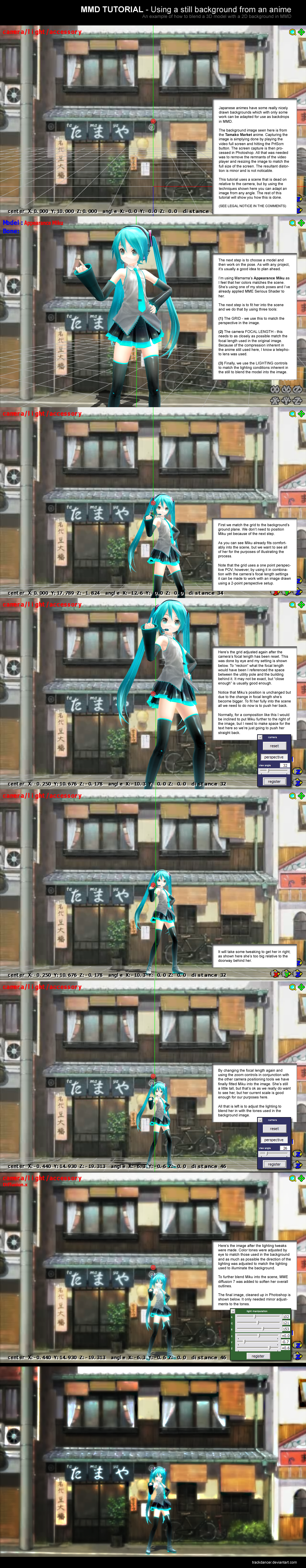 MMD Blending 3D models with 2D backgrounds