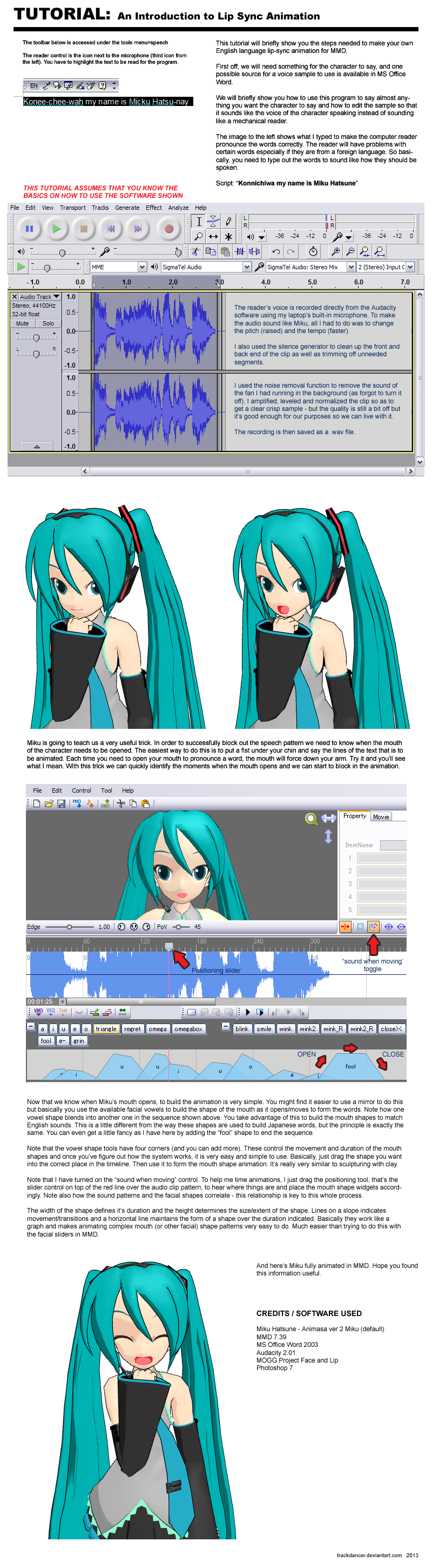 MMD Introductory Lip-sync Animation Tutorial