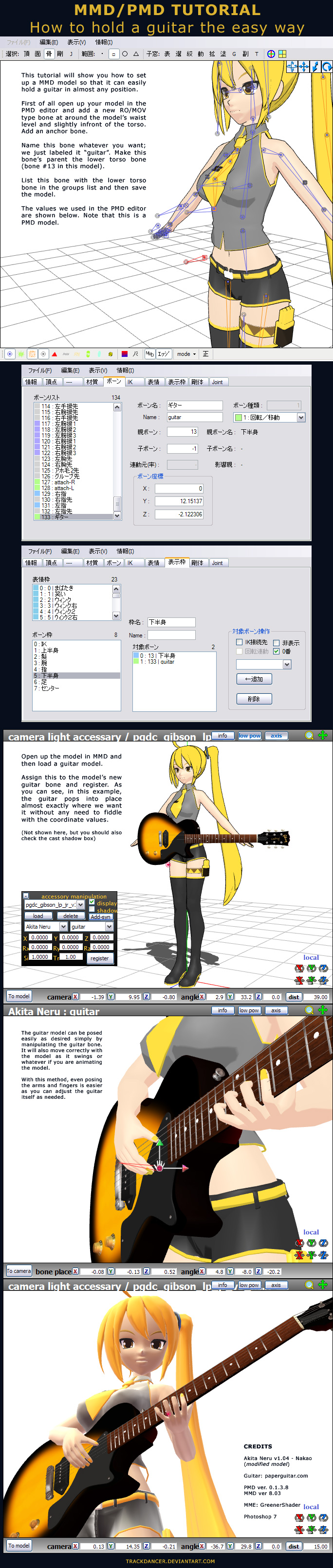 MMD Tutorial - How to hold a guitar the easy way