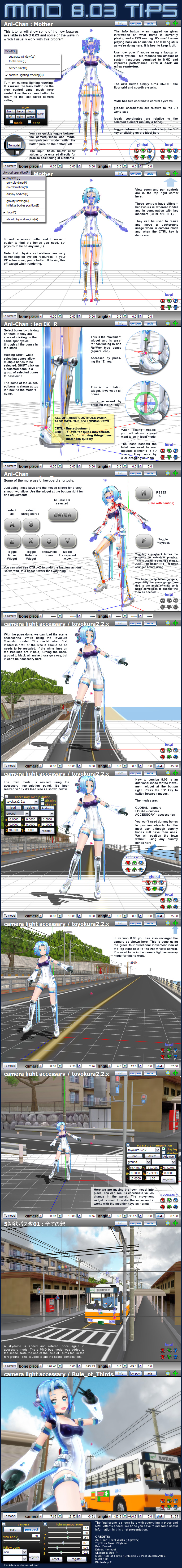 MMD version 8.03 - tips and features