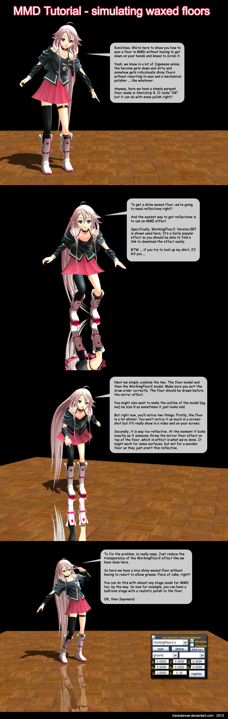 Mmd Tutorial MMD Tutorial - simulating waxed floors by Trackdancer on DeviantArt