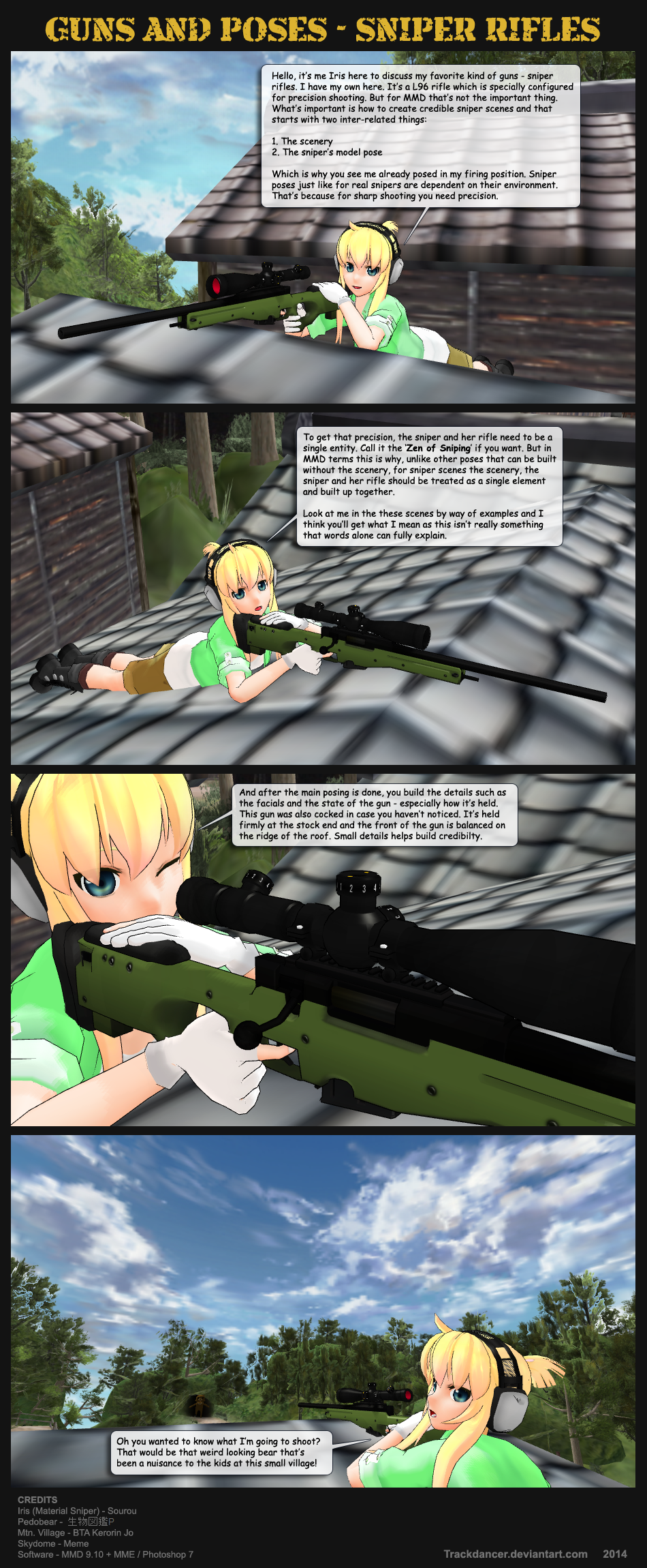 MMD Guns+Poses - Sniper Rifles