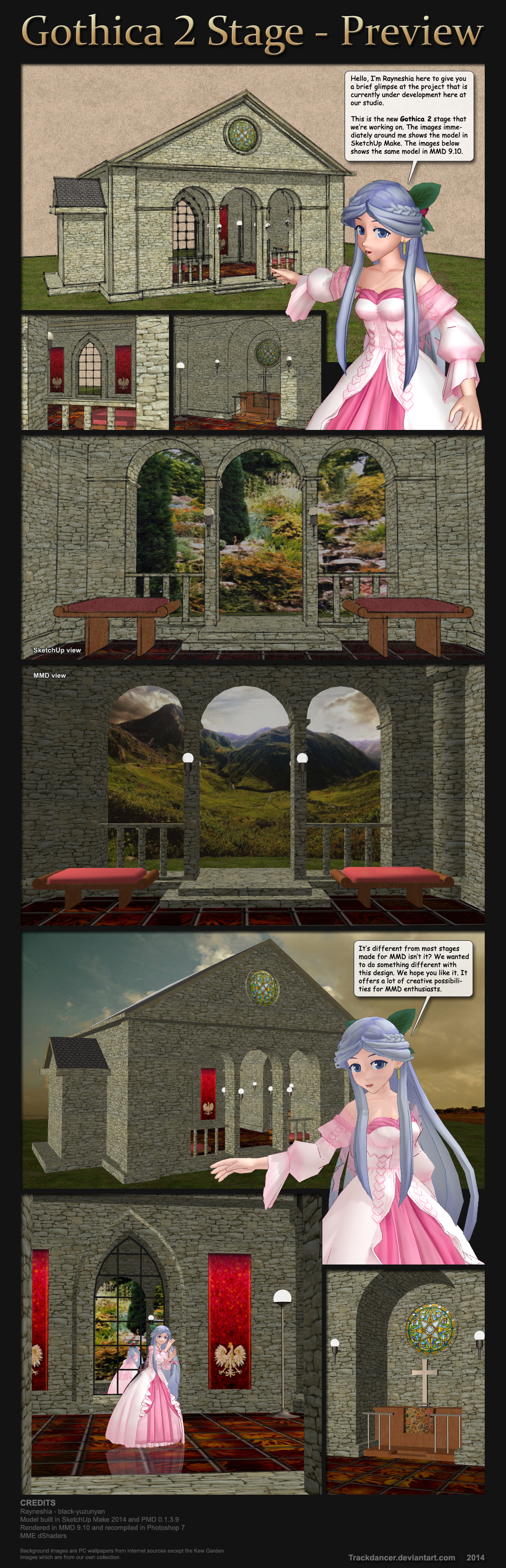 MMD Gothica 2 Stage Preview