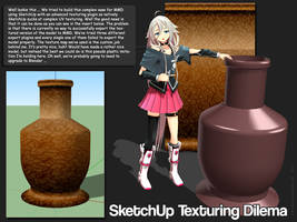 MMD SketchUp Vase Texturing Problem