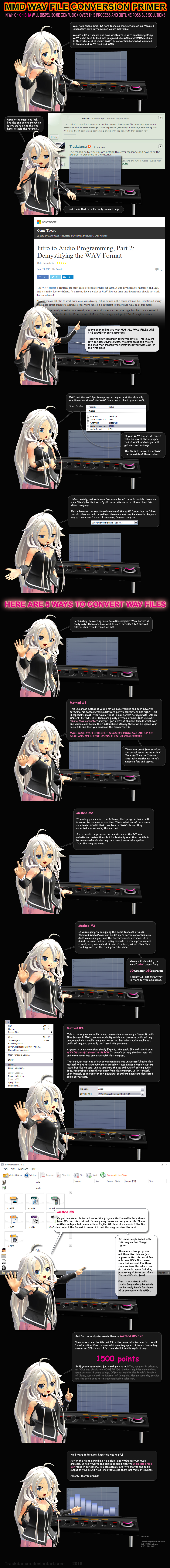 MMD Audio WAV File Conversion Primer