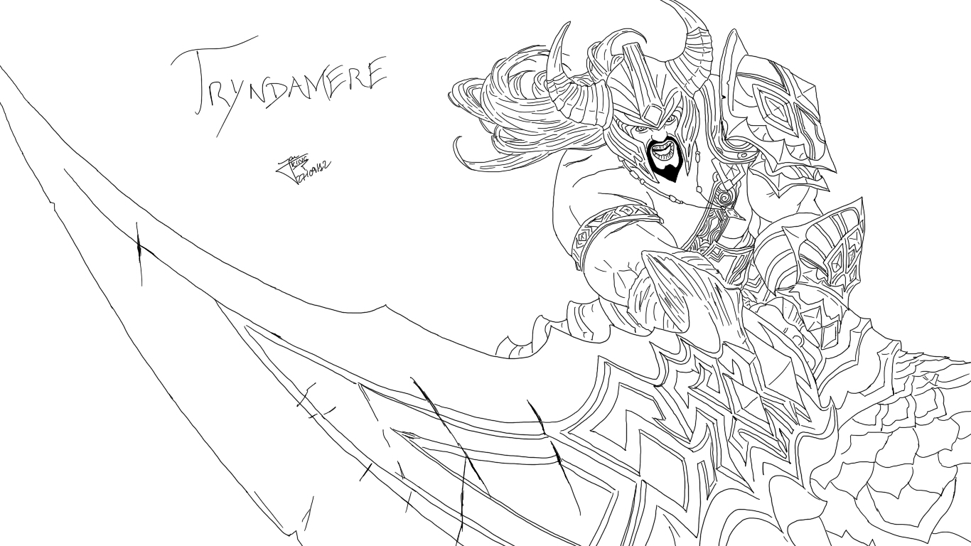 Tryndamere Lineart