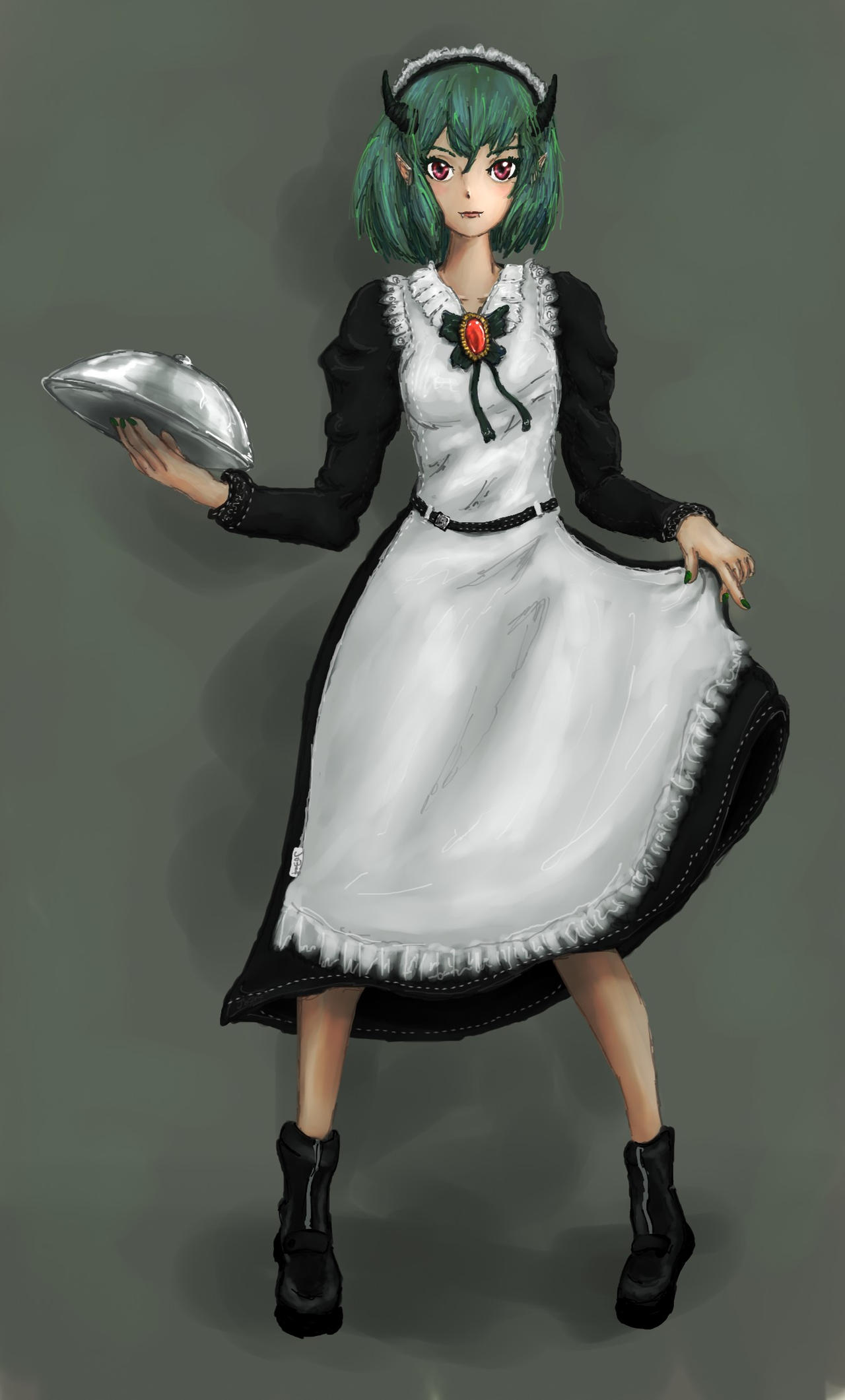 Maid oni oc by Deathscythejoe03 on DeviantArt