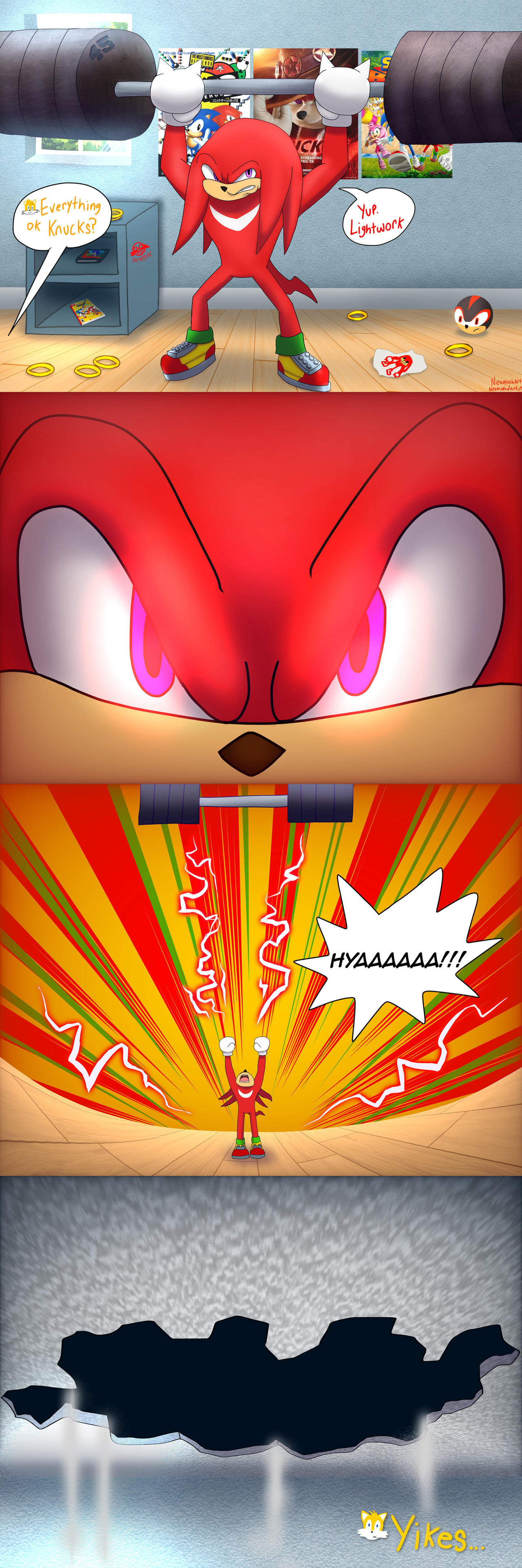 Deviantart 360 Knuckles Ultimate 360 Deadlift by NeomiahPVart on DeviantArt