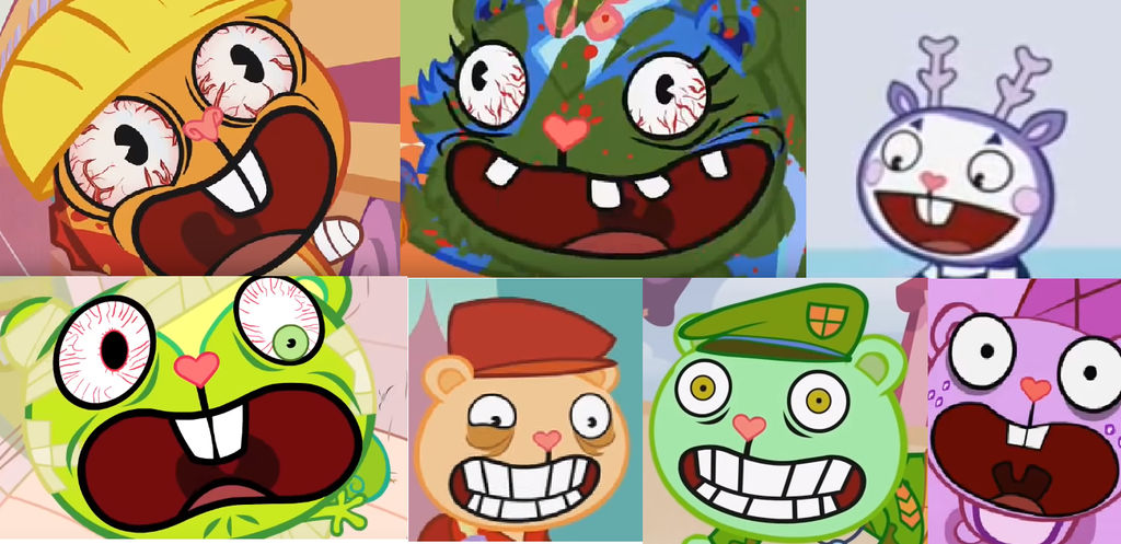A Bunch of Out-of-Context HTF Faces by TwisterthePsychoWolf on DeviantArt