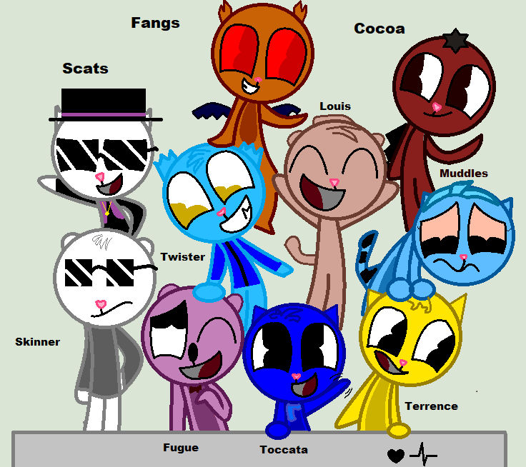 All of My HTF OCs by TwisterthePsychoWolf on DeviantArt