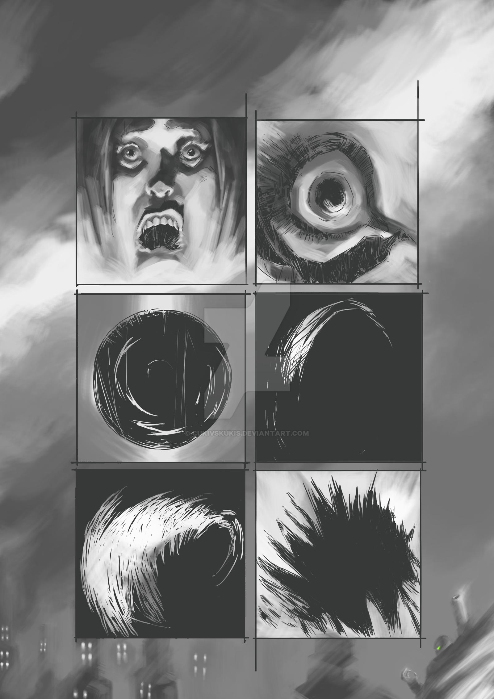 comic panel layout exercises 5 by cukivskukis on DeviantArt