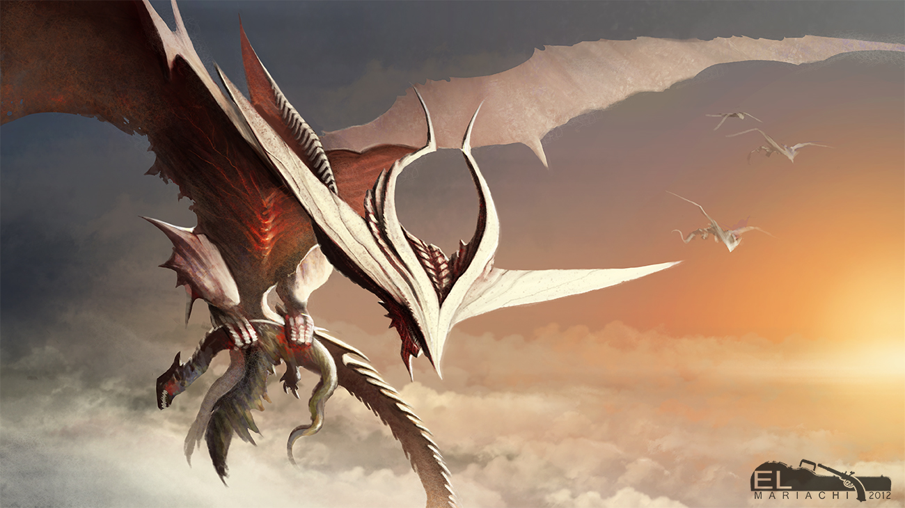 white Hunter Dragon