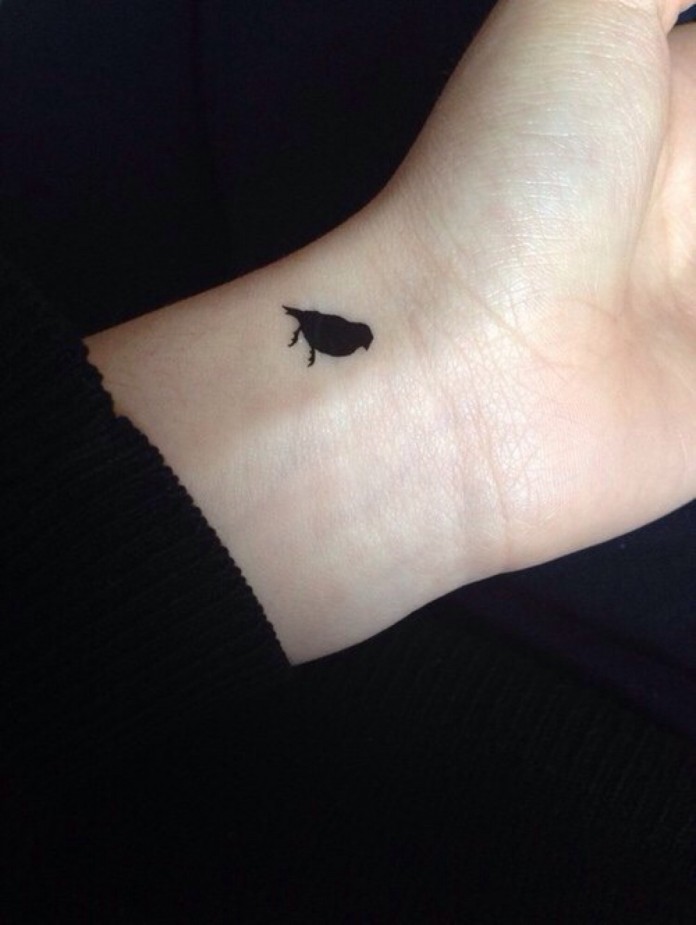 Bird Tattoo on small wrist by Mishach on DeviantArt