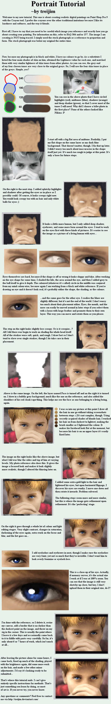 Tutorial - Portraits in PSP9 by treijim on DeviantArt
