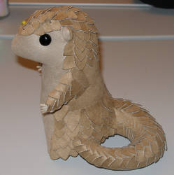 Plush - chibi Pangolin growing more scales