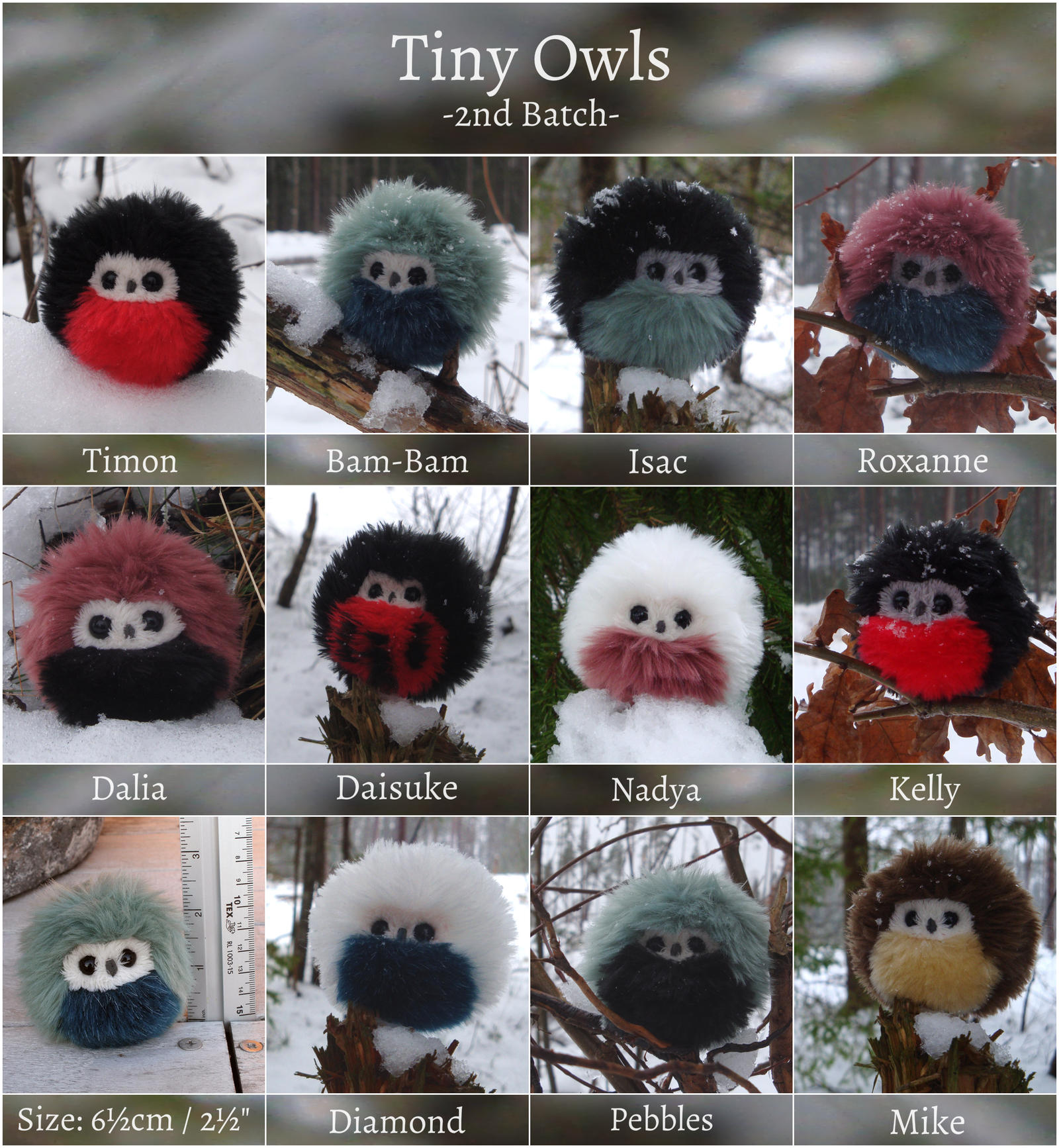 Tiny Owls on Etsy - 2nd Batch