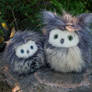 Fuzzy owls now available in my owl shop!